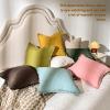 AmHoo Pack of 2 Linen Pillow Covers with Tassels Fringed Decorative Rustic Natural Throw Pillowcase Cushion for Couch Sofa Bedroom 20 x 20-Inch Green view 4