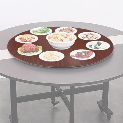 80/90/100cm Home Dining Turntable, Rotating Serving Tray, Wooden Lazy Susan Serving Tray, Swivel Serving Display, Dining Table Centerpieces, 360 Rotating Board, Smooth Rotation (Color : C, Size : 7