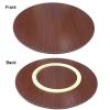 80/90/100cm Home Dining Turntable, Rotating Serving Tray, Wooden Lazy Susan Serving Tray, Swivel Serving Display, Dining Table Centerpieces, 360 Rotating Board, Smooth Rotation (Color : C, Size : 7 view 2