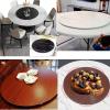 50cm 70cm 90cm Rotating Turntable Lazy Susan For Round Dining Table Tabletop, Round Wooden Rotating Tray, Sturdy, Home Kitchen Hotel Dining Table Turntable Serving Plate (Color : Wood, Size : 90cm/ view 3