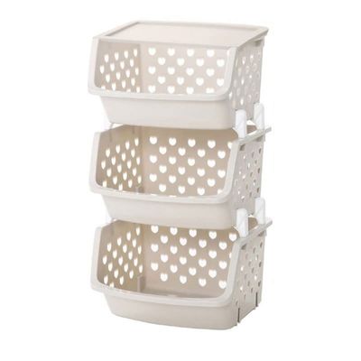 Fruit and Vegetable Storage Cart Multifunctional Household Floor-standing Multi-layer Vegetable Rack Fruit Storage Basket Kitchen Vegetable Rack Storage Rack Vegetable Basket Bins Rack ( Color : 3 flo