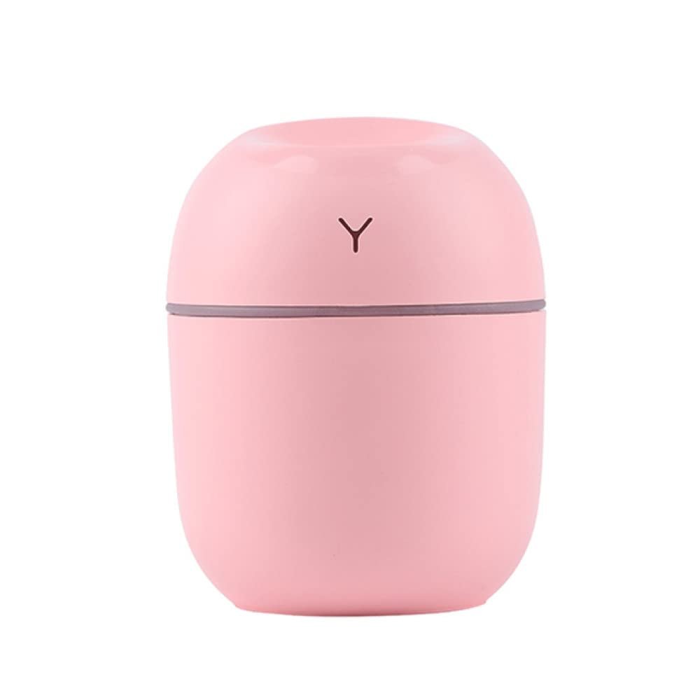 REJOON humidifier 220ml Mini Air Humidifier Diffuser Home Appliance for Bedroom Home Car Plants Essential Oil Purifier Cool Mist Humidifier Green (Color : Pink)