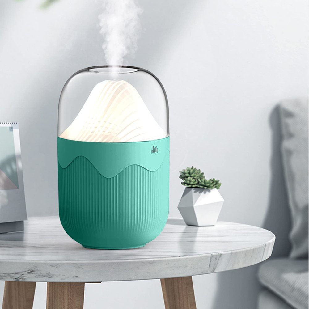 Bedroom Mini Humidifier USB humidifier durable humidifier with light quiet and cool bedroom and office plants easy to clean small and convenient three grade small night light water protection G ( Colo