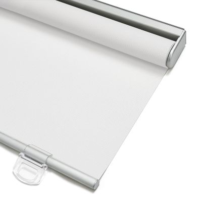 Keego Spring Window Shades for Windows Doors Cordless Sheer Roller Blinds Custom Durable Shade Thermal Insulated Easy to Lift Install Roller Window Blinds for Patio (Light Filtering, White, 42w x 60h)