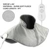 GENIANI Electric Throw - Heating Pad for Neck and Shoulders, Large Heated Pad for Neck Pain, Shoulder Heating Wrap with 4 Auto Shut-Off, 6 Heat Settings, Pain Relief - 22"x24" view 4