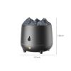 Bedroom Simulation Flame humidifier Scent Diffuser 2 Flame Color Essential Oil Scent Diffuser with no Water Automatic Shut Off Protection Flame humidifier for Home and Bedroom White ( Color : Black ) view 2