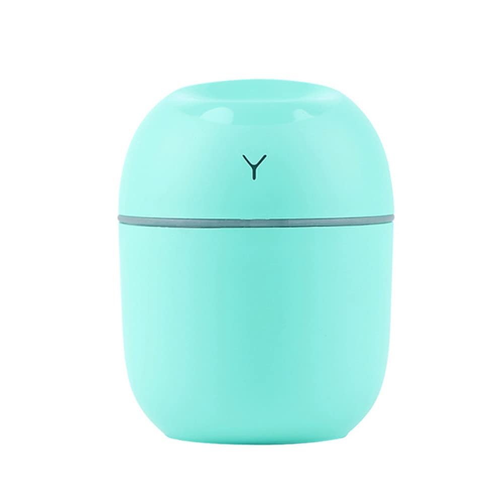 REJOON humidifier 220ml Mini Air Humidifier Diffuser Home Appliance for Bedroom Home Car Plants Essential Oil Purifier Cool Mist Humidifier Green (Color : Green)