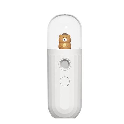 REJOON humidifier Portable Adorable Pet Air Humidifier USB Rechargable Handheld Smart Water Mist Maker Mini Steamed Face Aromatherapy Humidifier White (Color : White)