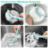 2Pcs Cleaning Brushes, Multi-Purpose Right Angle Brush Scrubbing Kitchen Bathroom Deep Cleaning Edge Corner Crevices Grout Scrub Dish Pot Sink Dishwasher Shower Washbasin for Household Use. view 3