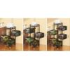 Fruit and Vegetable Storage Cart Floor-to-ceiling Multi-layer Kitchen Storage Shelf Rotating Basket Drawer Rolling Trolley Fruit and Vegetable Storage Rack Vegetable Basket Bins Rack ( Size : Square 5 view 2