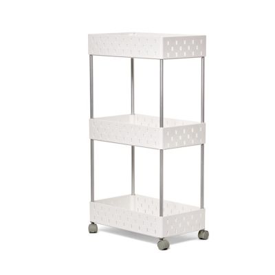 Fruit and Vegetable Storage Cart 2/3/4 Tier Rolling Cart Adjustable Cart Organizer Wheeled Storage Cart Large Capacity Fruit and Vegetable Storage Rack Vegetable Basket Bins Rack ( Color : 3 layers )