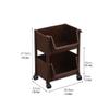 ARZARF Fruit and Vegetable Storage Cart Household Floor-to-Ceiling Multi-Layer Vegetable Rack Kitchen Daily Necessities Rack Vegetable and Fruit Rack Vegetable Basket Bins Rack (Color : 2 Floors) view 2