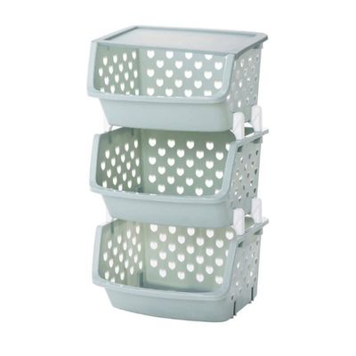 ARZARF Fruit and Vegetable Storage Cart Kitchen Organizer Daily Necessities Storage Basket Multi-Layer Floor-Standing Vegetable Rack Fruit Storage Basket Vegetable Basket Bins Rack (Color : 3 Floors)