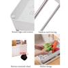 ARZARF Fruit and Vegetable Storage Cart 3/4 Tier Storage Cart Mobile Storage Rack Shelving Unit Kitchen Cutlery Organizer Plastic Shelf Storage Cart Vegetable Basket Bins Rack (Size : L) view 4