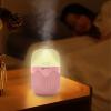 Bedroom Mini Humidifier USB humidifier durable humidifier with light quiet and cool bedroom and office plants easy to clean small and convenient three grade small night light water protection G ( Colo view 3
