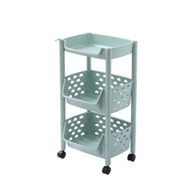 Fruit and Vegetable Storage Cart Kitchen Vegetable Basket Rack Floor-to-ceiling Multi-layer Vegetable Fruit and Vegetable Toy Storage Cabinet Bathroom Organizer Vegetable Basket Bins Rack ( Color : A-