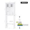 Spirich Bathroom Cabinet Over Toilet, Bathroom Storage Cabinet with Glass Doors and Adjustable Shelves, Over The Toilet Storage Cabinet, White view 2