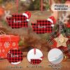 Buffalo Plaid Map Christmas Hat Christmas Ornaments 2022 Washington State Christmas Decorations for Tree Sweet Home Acrylic Personalized Christmas Ornaments Christmas Keepsake Long Distance Xmas Gift view 2
