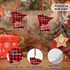 Black Plaid Map Red Truck Christmas Ornaments Minnesota America State Personalized Christmas Ornaments 2022 Christmas Decorations for Tree City Souvenir Holiday Christmas Keepsake New Year Gifts view 2
