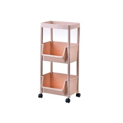 Fruit and Vegetable Storage Cart Modern Home Kitchen Storage Rack Fruit Rack Floor-to-ceiling Vegetable Storage Rack Multi-layer Vegetable Rack Basket Vegetable Basket Bins Rack ( Color : 2 floors )