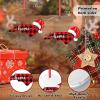 North Carolina Home State Ornament for Christmas Tree Decor Buffalo Plaid Map Christmas Hat Christmas Ornament 2022 City Souvenir Acrylic Hanging Ornaments Holiday Christmas Keepsake New Year Gifts view 2