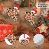 Leopard Print Map Christmas Hat Christmas Ornaments 2022 Nevada State Ornaments for Christmas Trees Sweet Home Acrylic Personalized Christmas Ornaments Christmas Keepsake Long Distance Xmas Gift view 2