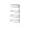 ARZARF Fruit and Vegetable Storage Cart 4-Layer Storage Rack Storage Trolley Kitchen Mobile Storage Rack Floor-Mounted Multi-Layer Indoor Storage Rack with casters Vegetable Basket Bins Rack view 1