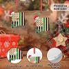 Green Striped Flag Christmas Ornaments New Mexico America State Personalized Christmas Ornaments 2022 Christmas Tree Ornaments City Souvenir Holiday Christmas Keepsake New Year Gifts view 2
