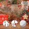 Washington USA State Christmas Ornaments 2022 Leopard Print Home Red Heart Christmas Decorations for Tree Sweet Home Acrylic Personalized Christmas Ornaments Christmas Keepsake Xmas Gift view 2