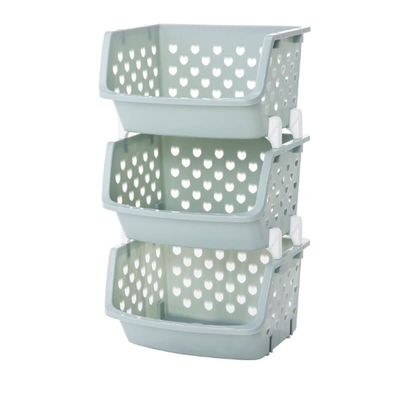ARZARF Fruit and Vegetable Storage Cart [No Cover] Home Kitchen Daily Necessities Storage Basket Multi-Layer Capacity Vegetable Rack Fruit Storage Basket Vegetable Basket Bins Rack (Color : 3 Floors)