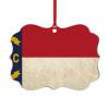 North Carolina Flag Christmas Ornaments North Carolina America State Personalized Christmas Ornaments 2022 Christmas Tree Ornaments City Souvenir Holiday Christmas Keepsake New Year Gifts view 3