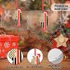 Red Striped Flag Christmas Ornaments 2022 Illinois State Ornament for Christmas Tree Decor Sweet Home City Souvenir Acrylic Personalized Christmas Ornaments Christmas Keepsake Xmas Gift view 2