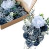 Artificial Flowers Box Set for DIY Wedding Bouquets, European Style Navy Blue Simulated Flowers with Stems for Centerpieces Arrangements Baby Shower Party Home Decorations view 3