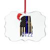 American Christmas Ornaments Navy Striped Flag Ornaments for Christmas Trees Home State Personalized Christmas Ornaments 2022 City Souvenir Holiday Christmas Keepsake Xchange Long Distance Gift view 4