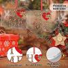 Oklahoma USA State Christmas Ornaments 2022 Leopard Print Home Red Heart Christmas Tree Ornaments Sweet Home Country Acrylic Personalized Christmas Ornaments Christmas Keepsake Xmas Gift view 2
