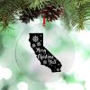 Merry Christmas Y'all Snowflake Decoration Christmas Ornaments California Home State Christmas Tree Ornaments Personalized Christmas Ornaments 2022 Country Christmas Keepsake Xchange Gift view 1