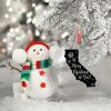 Merry Christmas Y'all Snowflake Decoration Christmas Ornaments California Home State Christmas Tree Ornaments Personalized Christmas Ornaments 2022 Country Christmas Keepsake Xchange Gift view 3