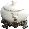 TATSEN Modern Ceramic Fancy Ashtray Ashtray with Lid Disc-Shaped Anti-Falling and Deodorizing Garden Ashtray Ashtray Used for Interior and Living Room Decorations view 1