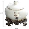 TATSEN Modern Ceramic Fancy Ashtray Ashtray with Lid Disc-Shaped Anti-Falling and Deodorizing Garden Ashtray Ashtray Used for Interior and Living Room Decorations view 2