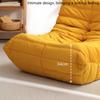 ArtsPavilion Soft Lazy Floor Sofa, Fireside Chair, Accent Bean Bag Couch for Living Room Bedroom Salon Office, Removable, Washabl L Yellow view 4