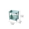 ARZARF Fruit and Vegetable Storage Cart Kitchen Daily Necessities Storage Rack Floor Multi-Layer Storage Basket Vegetable Basket Toy Storage Rack Food Storage Basket Vegetable Basket Bins Rack view 2
