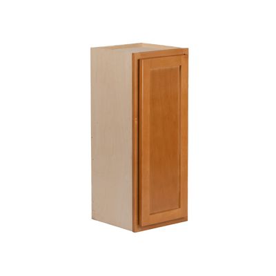 Quicklock RTA (Ready-to-Assemble) 30" Tall Wall Kitchen Cabinets - Shaker Style | 100% Hardwood | Made in America | Soft Close Hardware (Provincial Stain, 12" D x 18" W x 30" H)