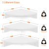 Homode Floating Corner Shelves, Set of 3 Wood Corner Wall Shelves with Wire Hole, 12 Inch Deep Hanging Corner Display Shelf for Living Room, Kitchen, Bedroom, White view 3