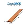 Quicklock RTA (Ready-to-Assemble) 30" Tall Wall Kitchen Cabinets - Shaker Style | 100% Hardwood | Made in America | Soft Close Hardware (Provincial Stain, .75" D x 3" W x 30" H Filler) view 3