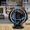 Lasko Air Circulator Fan, Whirlwind Orbital Motion Table Fan, 3 Speeds, Timer, Dark Mode, Remote Control Small Room Fan, Black, A12558 view 3