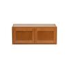 Quicklock RTA (Ready-to-Assemble) 30" Tall Wall Kitchen Cabinets - Shaker Style | 100% Hardwood | Made in America | Soft Close Hardware (Provincial Stain, 12" D x 30" W x 12" H) view 4