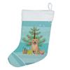 Caroline's Treasures WDK3065CS Golden Retriever Fawn #3 Christmas Christmas Stocking Fireplace Hanging Stockings Christmas Season Party Decor Family Holiday Decorations view 1
