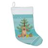 Caroline's Treasures WDK3065CS Golden Retriever Fawn #3 Christmas Christmas Stocking Fireplace Hanging Stockings Christmas Season Party Decor Family Holiday Decorations view 2