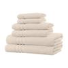 6-Piece Beige Color Cotton Bath Towels 14 in. L X 9 in. W X 6 in. H Size, 500 - 699 GSM, Soft to Touch, High Absorbent, Hemmed Stitch, Fade-Resistant | All Season Pretty Fawn Shade Quick-Dry, Durable view 1
