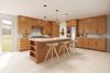 Quicklock RTA (Ready-to-Assemble) 30" Tall Wall Kitchen Cabinets - Shaker Style | 100% Hardwood | Made in America | Soft Close Hardware (Provincial Stain, 12" D x 9" W x 30" H) view 2